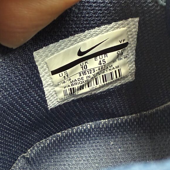 Nike Air Force 1 Mid '07 Midnight Navy Blue 2016 Men's Size 11 - Picture 10 of 11